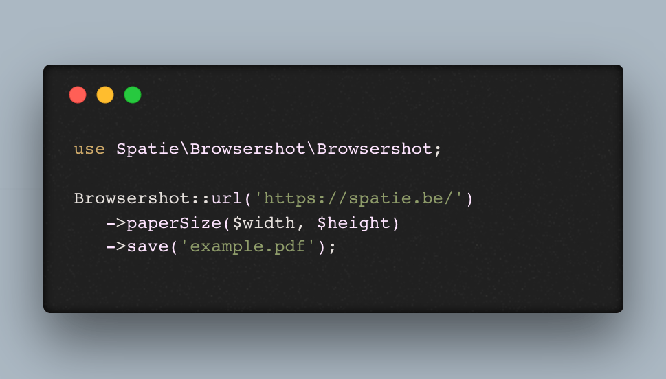 Laravel BrowserShot Kullanımı